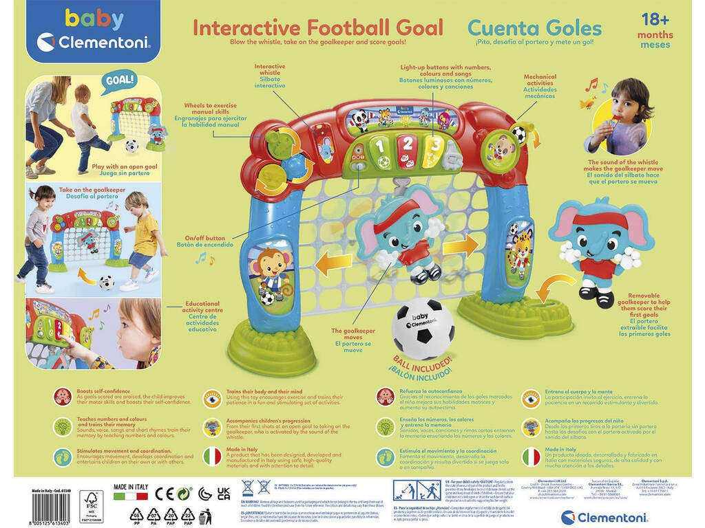 Cuenta Goles Interactivo Clementoni 61340