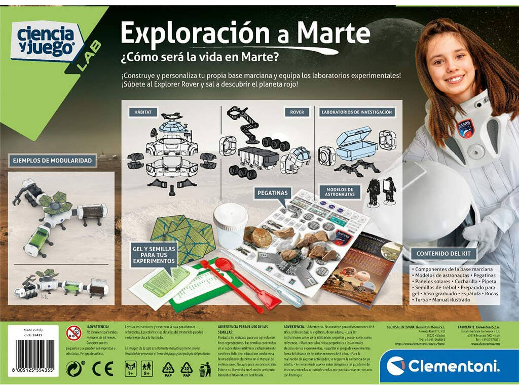 Juego Nasa Exploración a Marte Clementoni 55435
