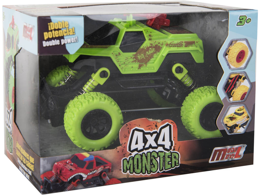Carro Fricção Monster Strong Power 4x4 Verde