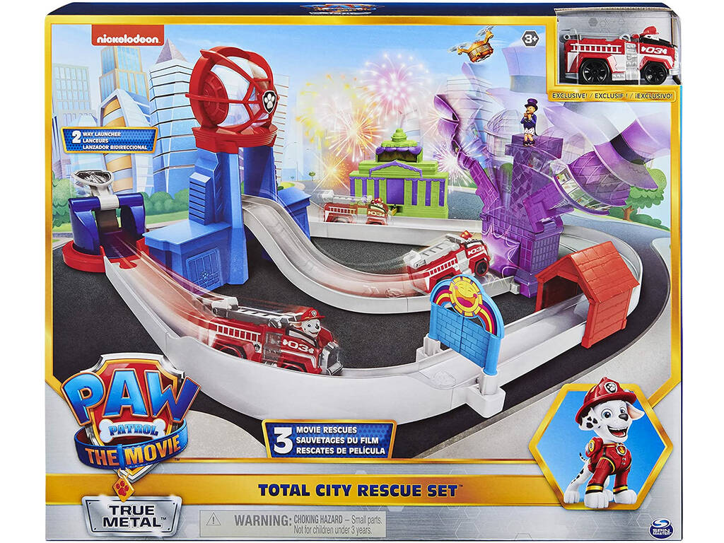 Paw Patrol Movie Rescue Set Total City Diecast Bizak 6192 7736