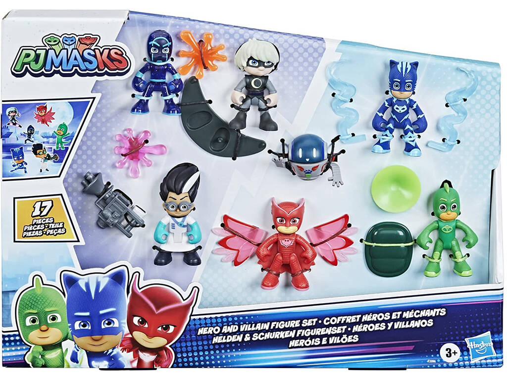 PJ Masks Pack Deluxe 6 Eroi e Cattivi Hasbro F2096