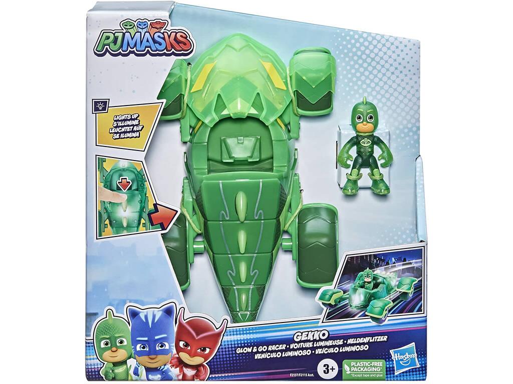 PJ Masks Vehículo Luminoso Gekko Hasbro F2137