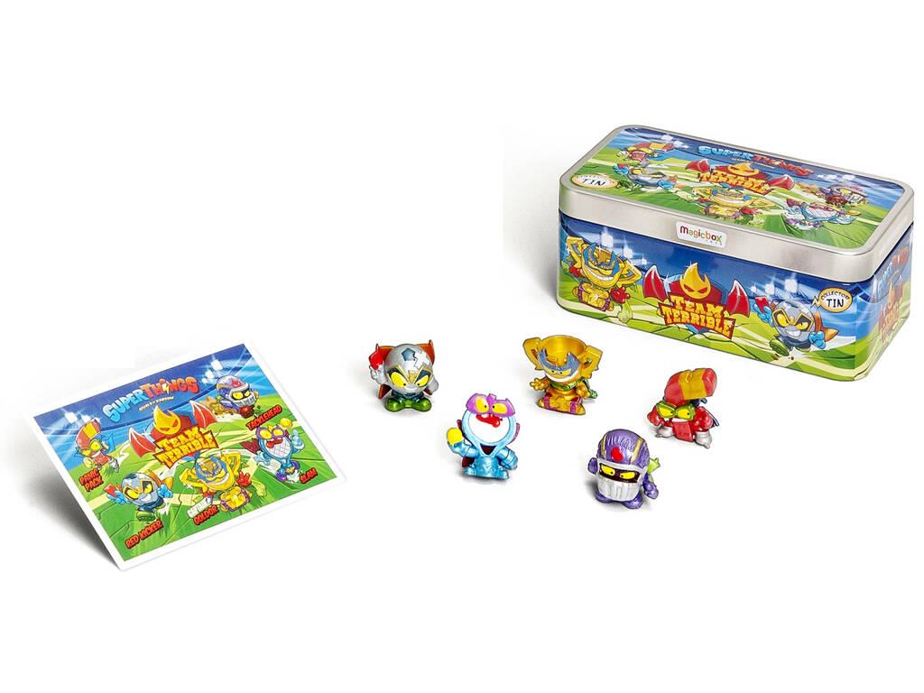 Superthings Team Terribile Lattina con 5 figure esclusive Magic Box PSTSD48TIN30