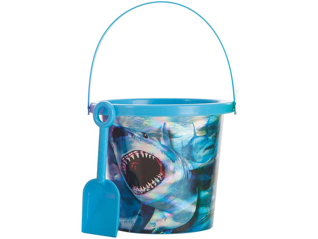 Set secchio da spiaggia lucido 22 cm. con pala Aremar 6642