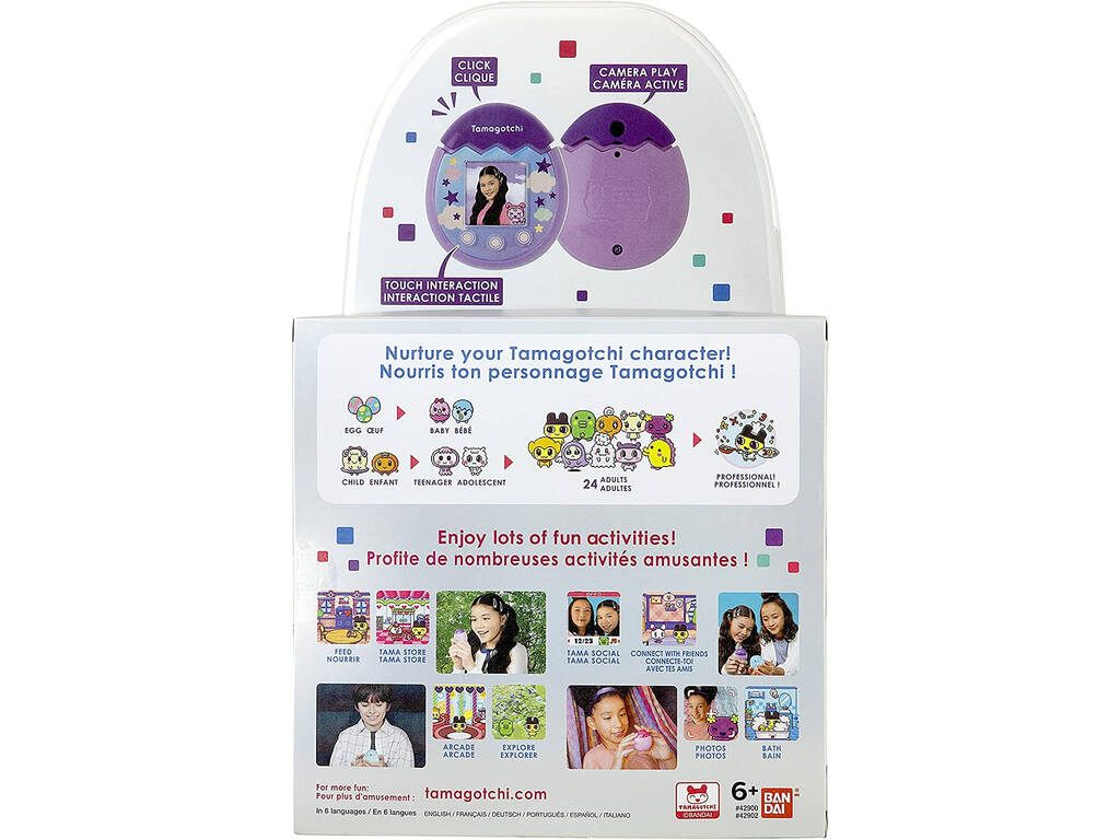 Tamagotchi Pix Morado Bandai 42902