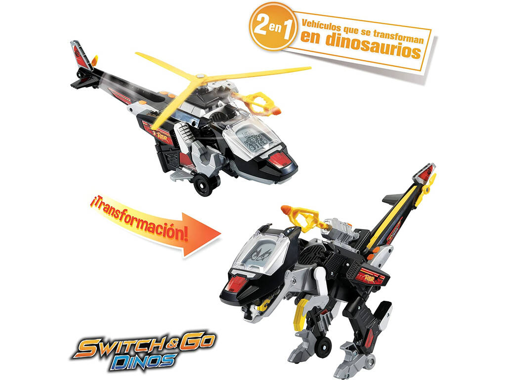 Switch & Go Dinos Black Il Velociraptor Vtech 141467