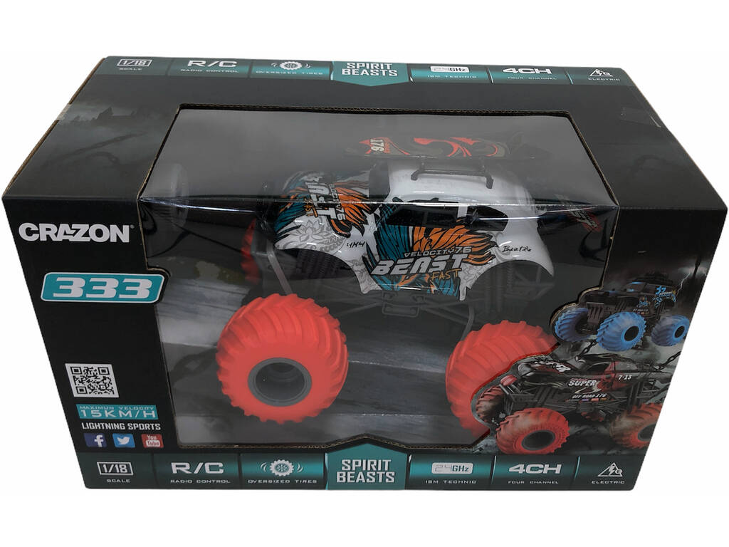 Radio Control 1:18 Beetle Spirit Beasts blanc