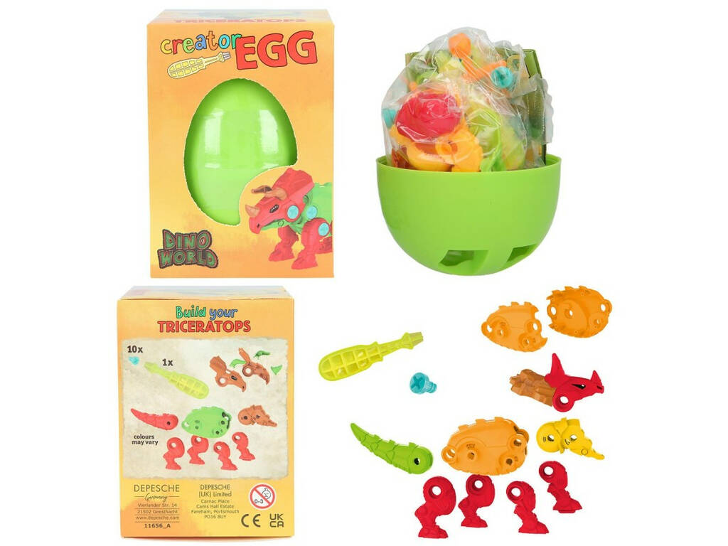 Dino World Depesche Construction Egg 11656