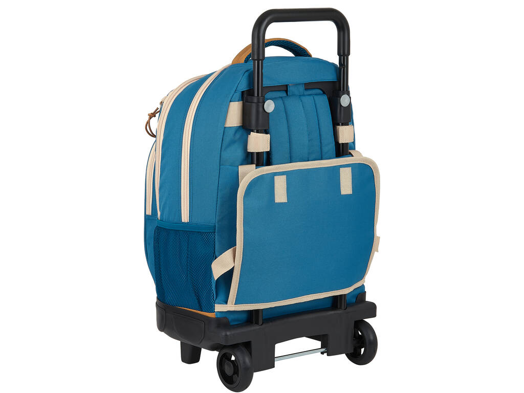 Mochila Escolar Grande con Ruedas Compact Reciblable National Geographic Explorer Safta 612009918