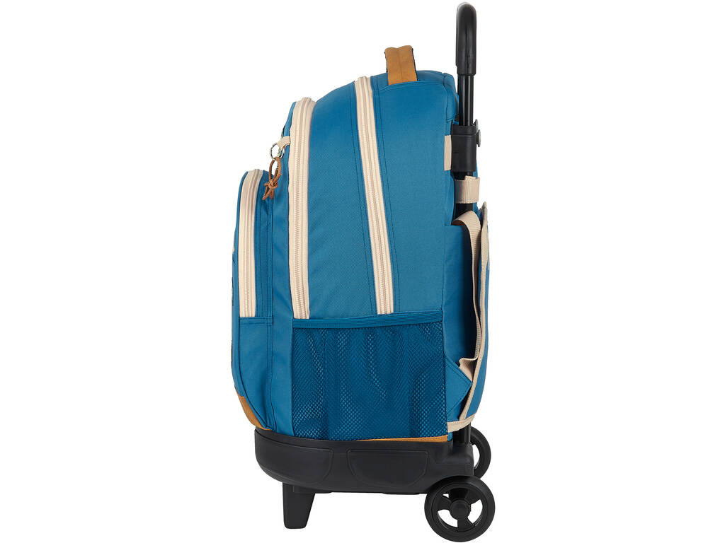 Mochila Escolar Grande con Ruedas Compact Reciblable National Geographic Explorer Safta 612009918