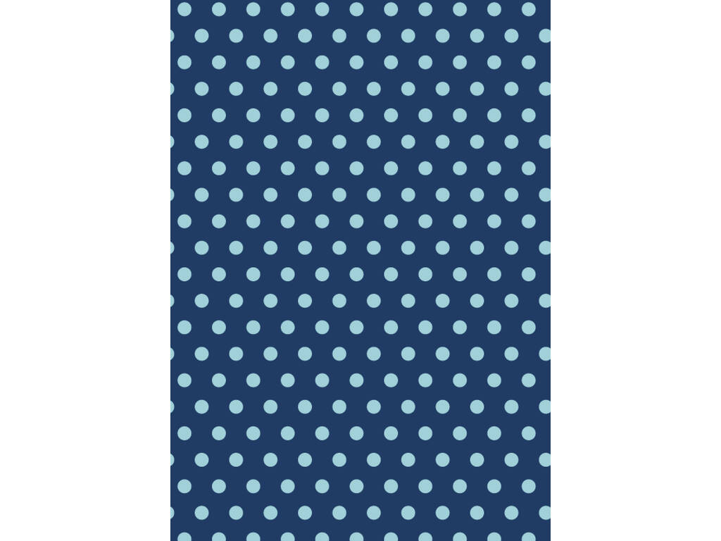 Papier d'emballage cadeau Polka Dots Deluxe 70x200 cm.