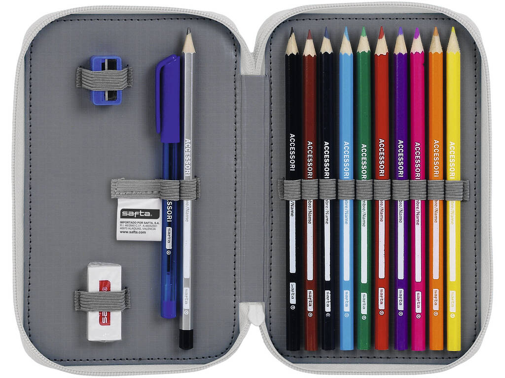 Umbro Petite Trousse à crayons double 28 pièces Safta 411937854