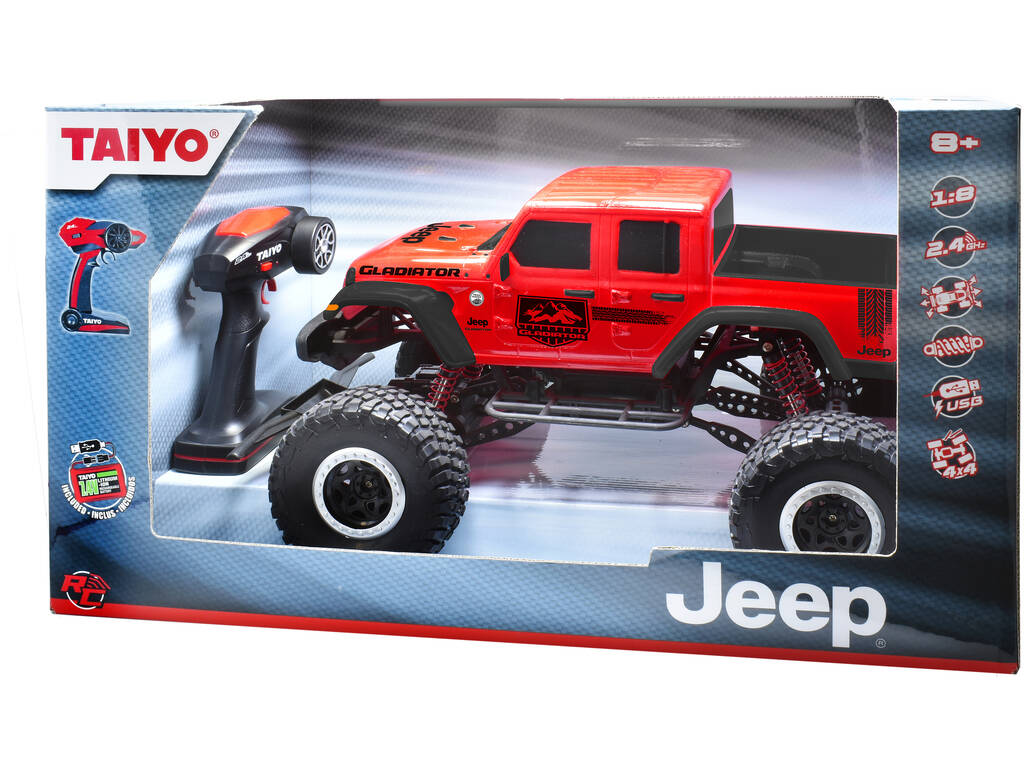 Radiocomando 1:8 Jeep gladiatore 4WD Taiyo 80012A