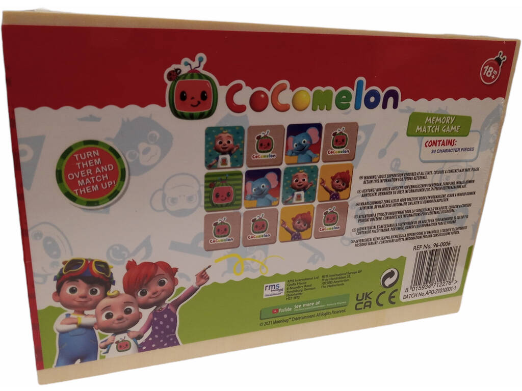 Cocomelon Memory di carte di legno Valuvic 96-0006