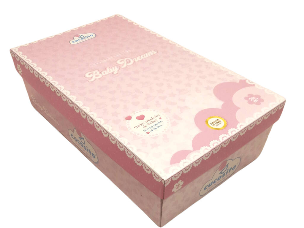 Poupée 40 cm Pleureuse avec Couverture Lapin Cucosito 3716