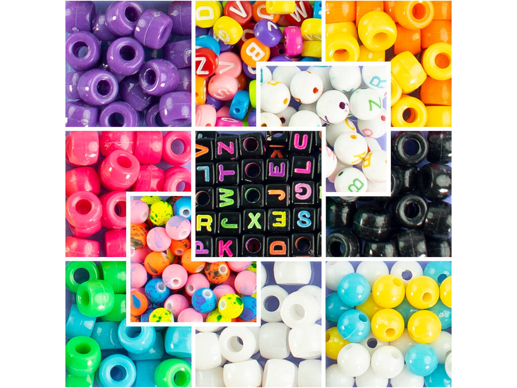 Crea Perline Jeu de bracelets 500 pièces Fluo Nice 87003
