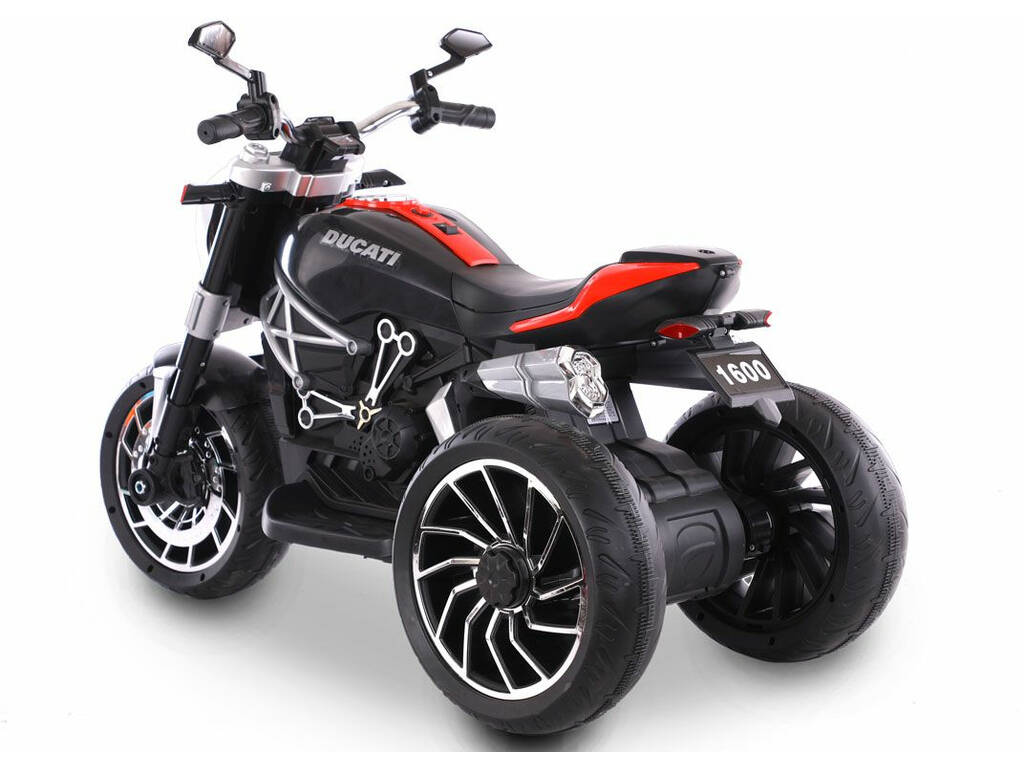 Moto à batterie avec lumière 2 x 6V