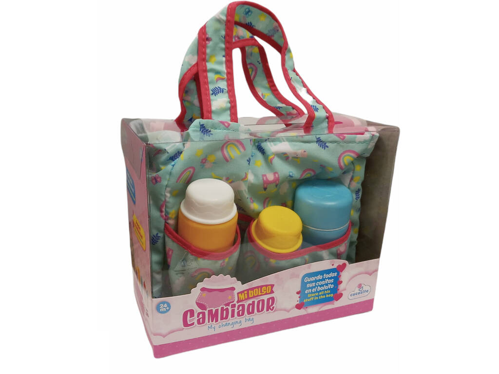 Sac à couches en tissu et accessoires