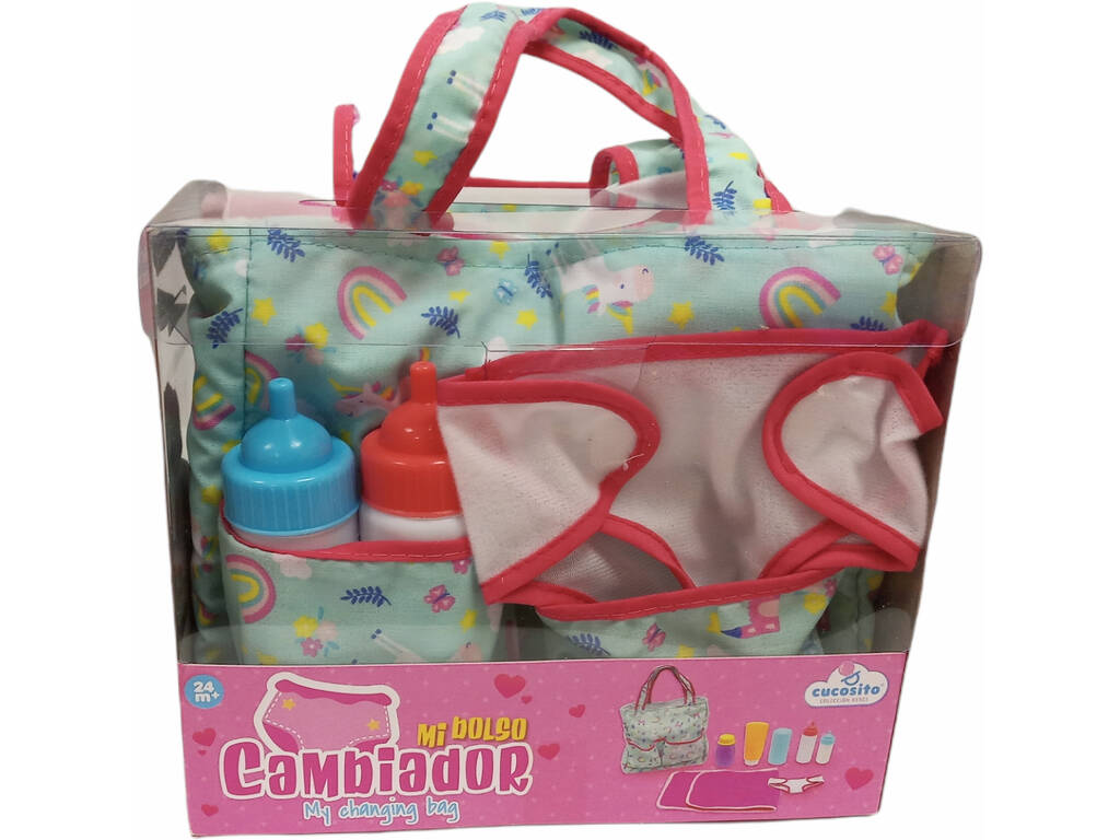 Sac à couches en tissu et accessoires