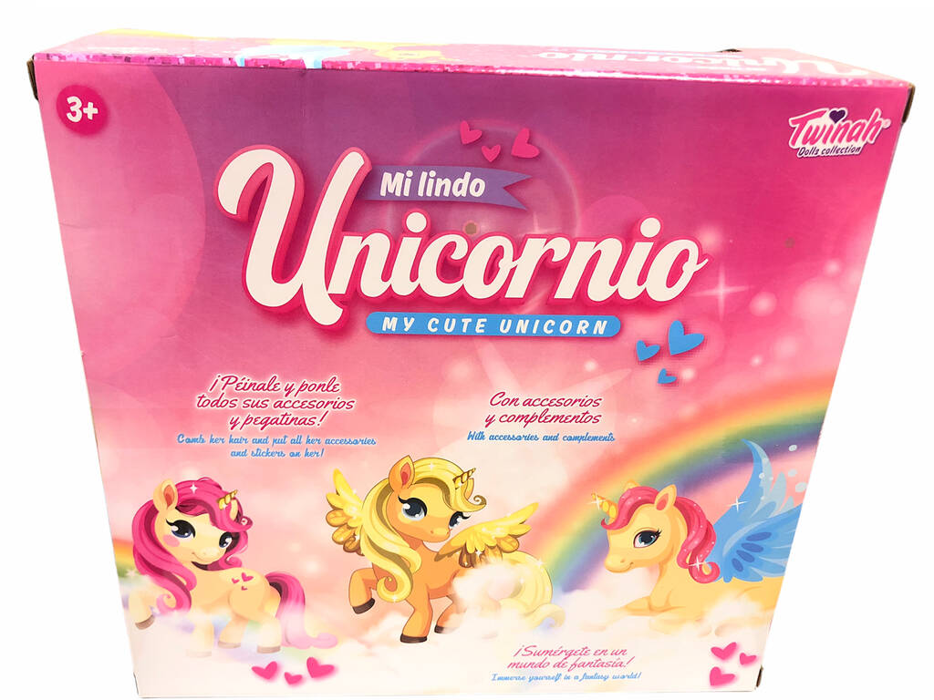 Unicorni acconciature con accessori rosa