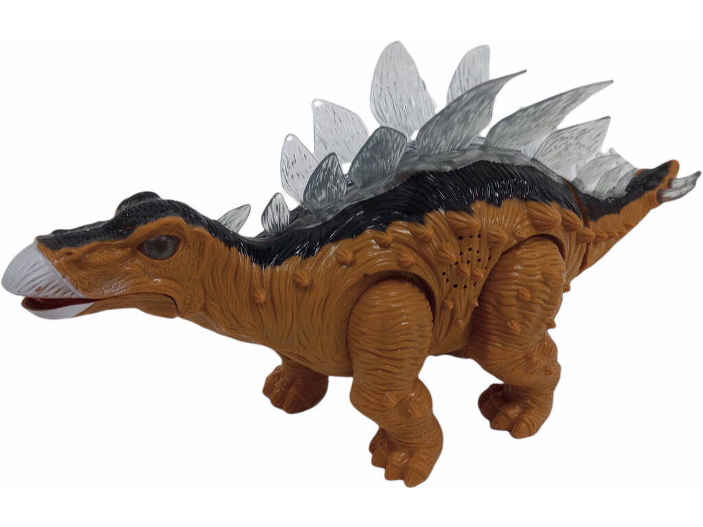Laufender Brauner Dinosaurier mit Licht und Sound