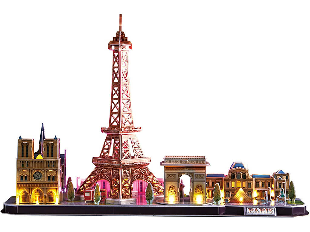 Casse-tête 3D City Line Led París World Brands L525H