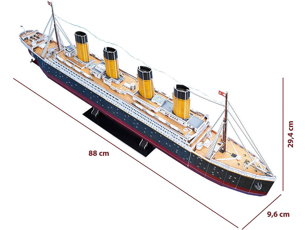 Puzzle 3D Titanic con Led World Brands L521H
