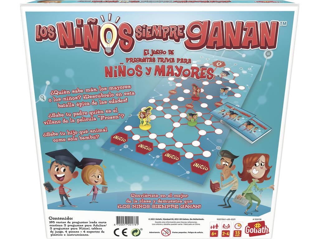 Juego de Mesa Los Niños Siempre Ganan Goliath 920178