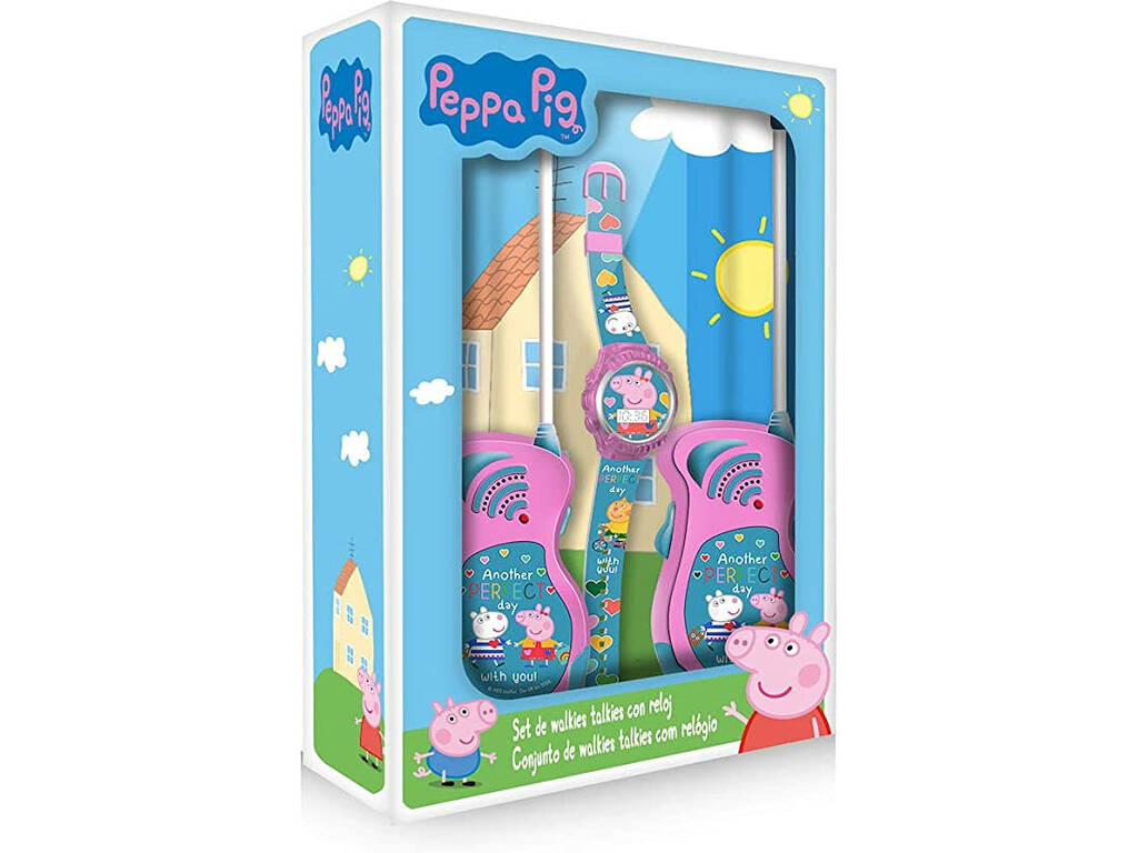 Peppa Pig Set orologio e walkie talkie Kids PP17047