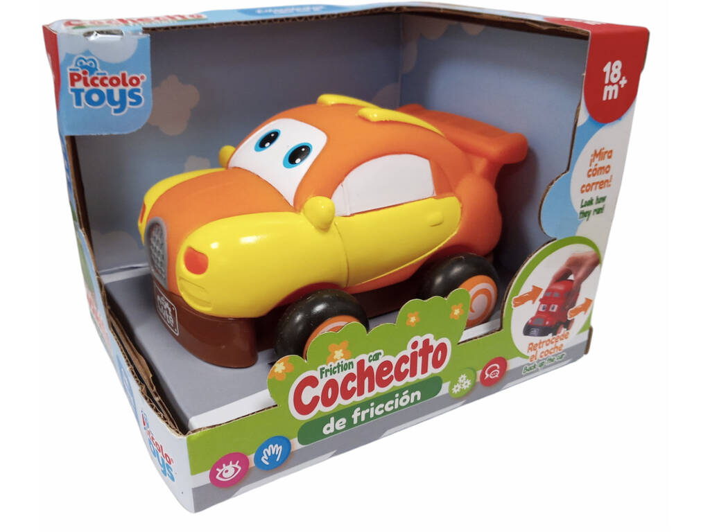 Voiture d'enfant rétrofriction jaune