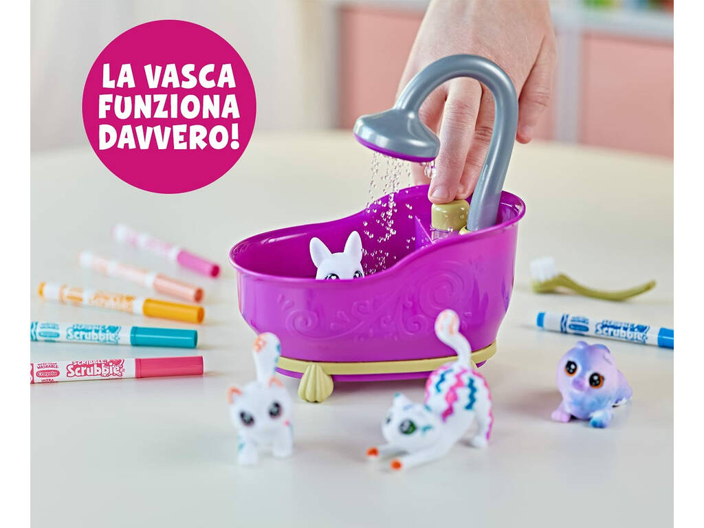 Baignoire Washimals Pets et 4 Crayola Pets 74-7453