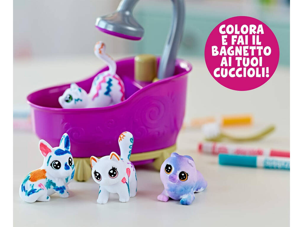 Baignoire Washimals Pets et 4 Crayola Pets 74-7453