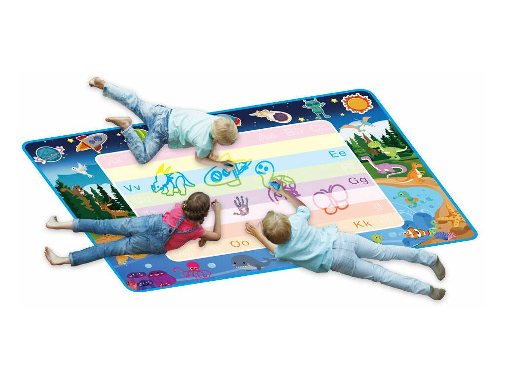 Premier tapis d'artiste 150x100 cm. Aqua Doodle