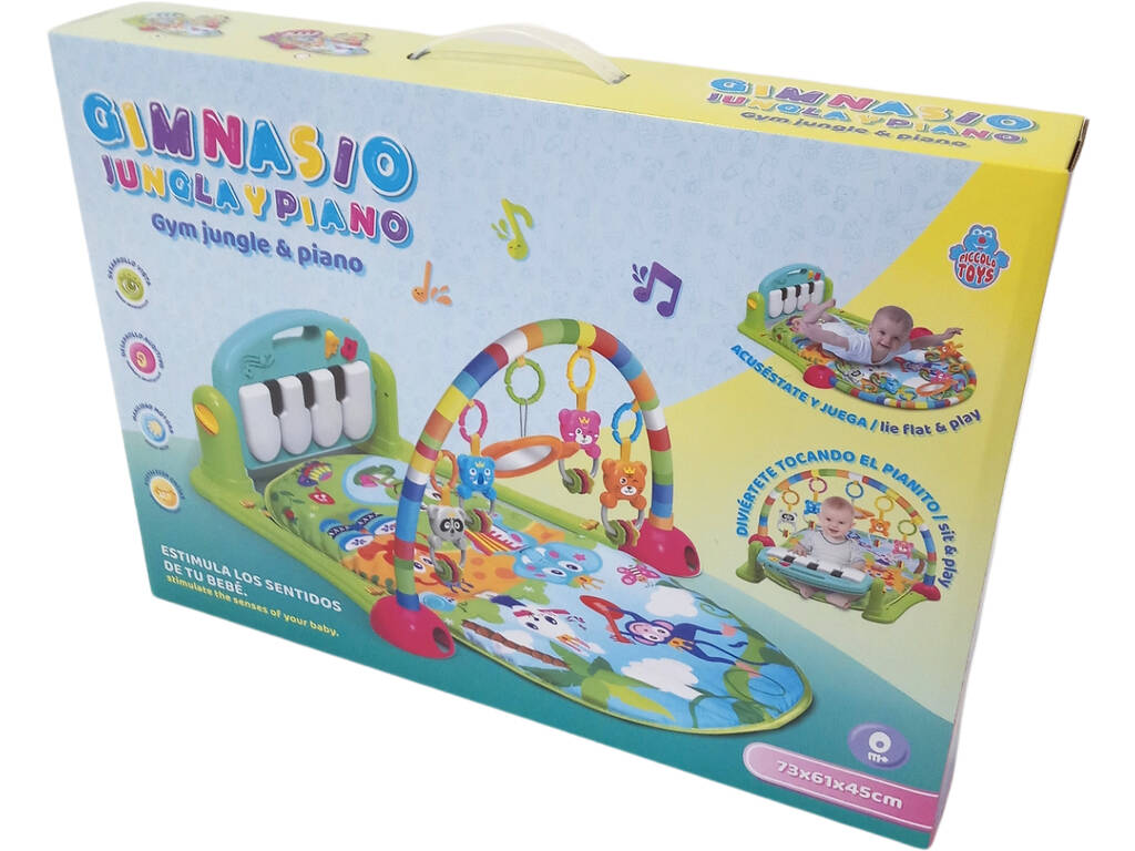 Gym avec Piano Musical Couverture verte 73x61x45 cm.
