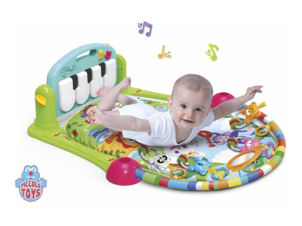 Gym avec Piano Musical Couverture verte 73x61x45 cm.
