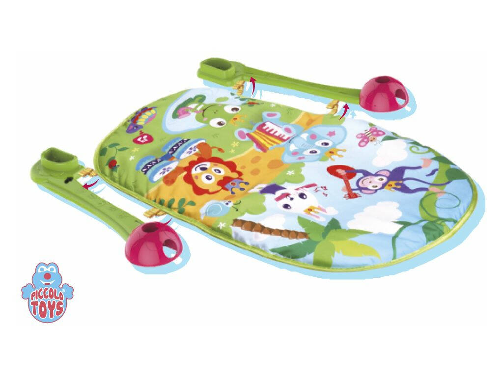 Gym avec Piano Musical Couverture verte 73x61x45 cm.