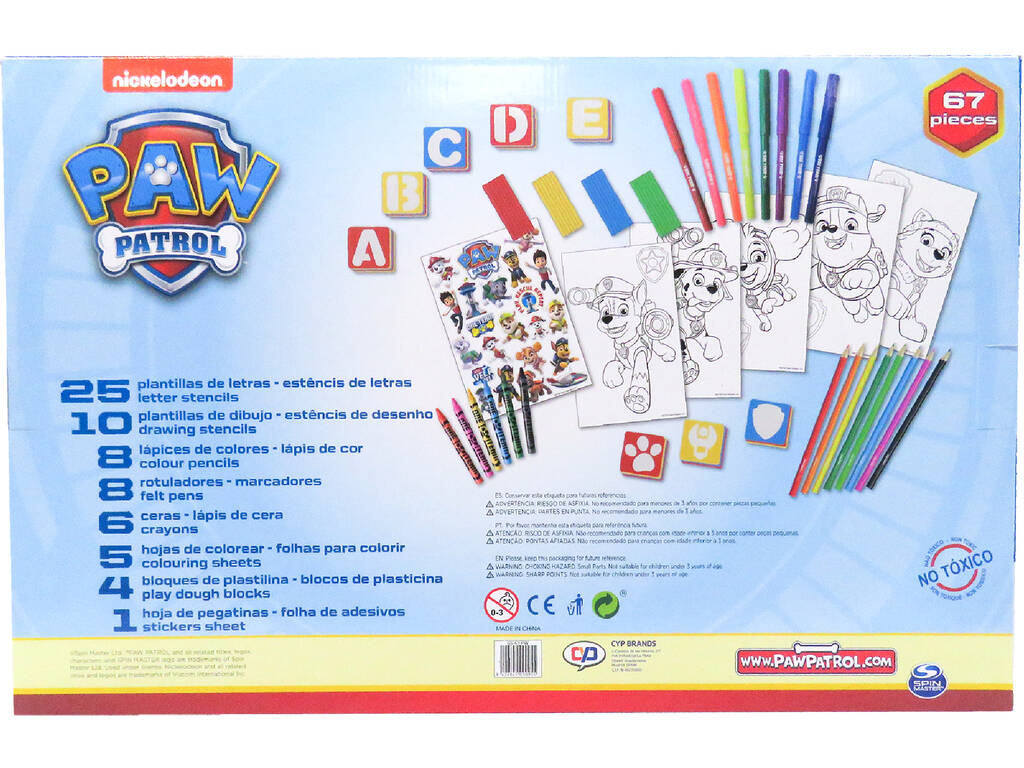 Set di attività 67 Pezzo Paw Patrol CYP GS-67-PW