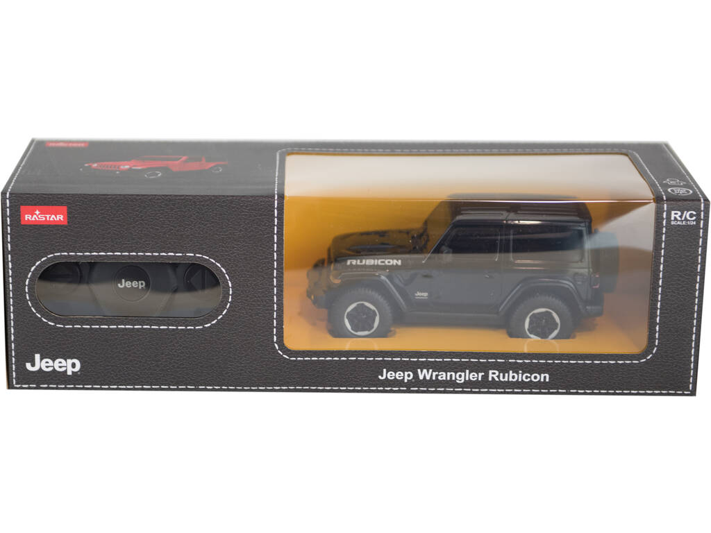 Radiocomando 1:24 Jeep Wrangler Rubicorn nero telecomandato