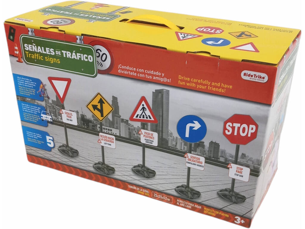 Jeu de panneaux de signalisation 5 pièces
