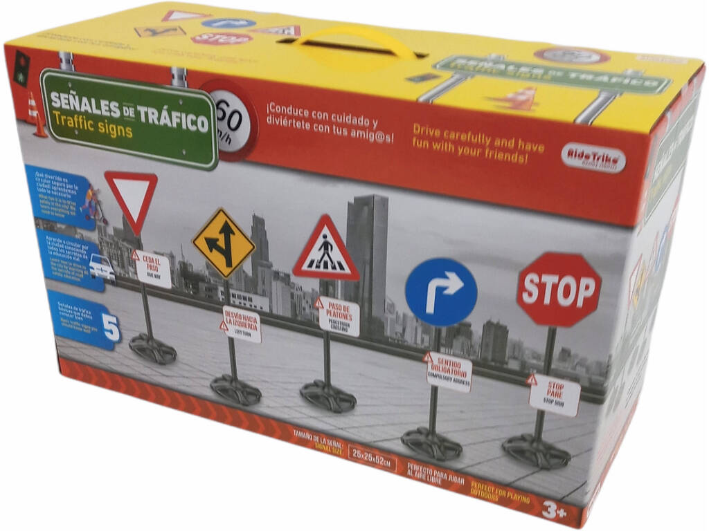 Jeu de panneaux de signalisation 5 pièces