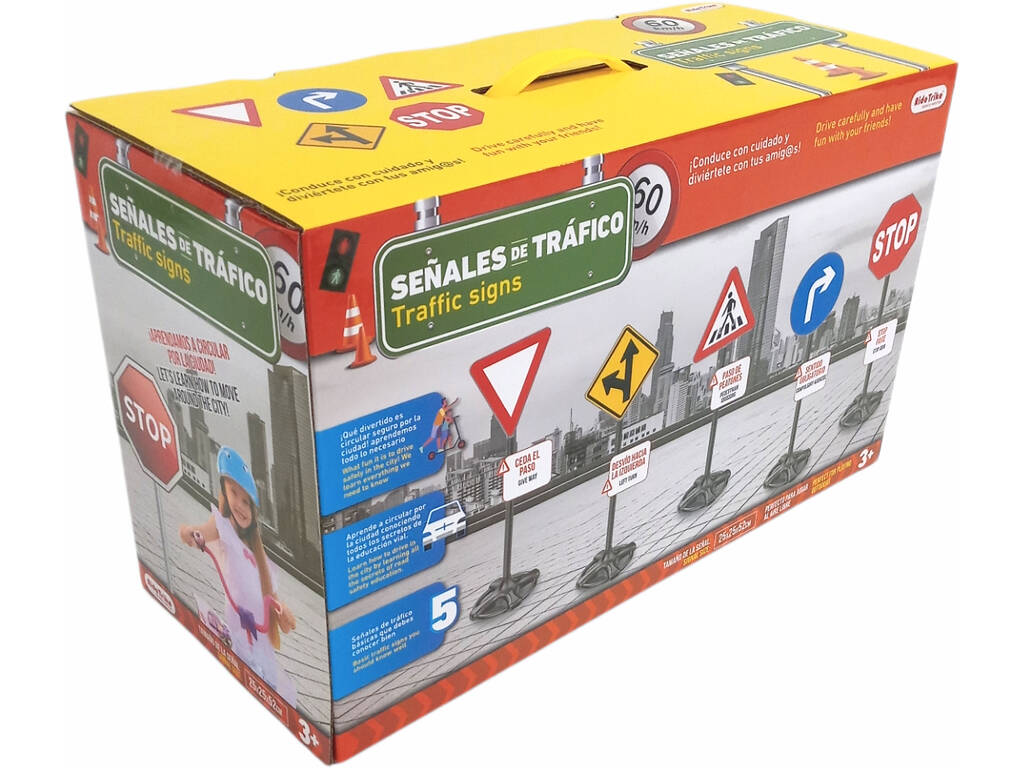 Jeu de panneaux de signalisation 5 pièces