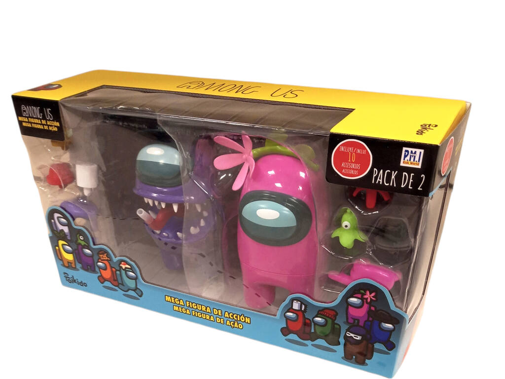 Among Us Pack 2 Méga Figurines Bizak 64116550