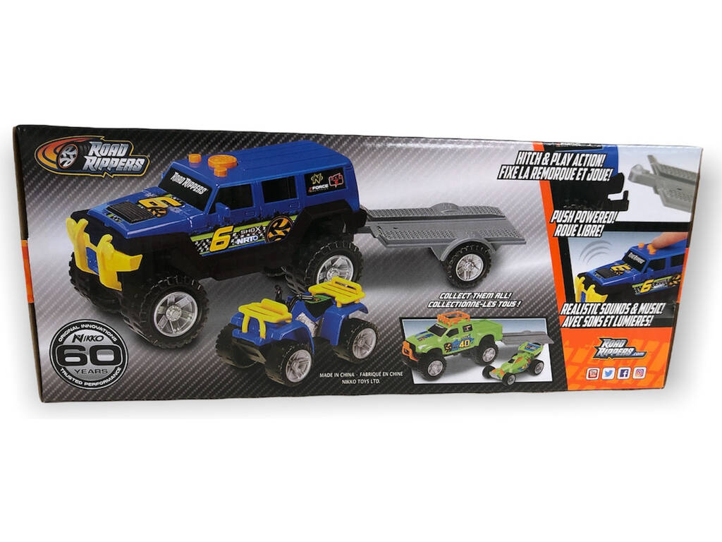 Road Rippers Carro com Sons Lil Haulers Azul Nikko 20431