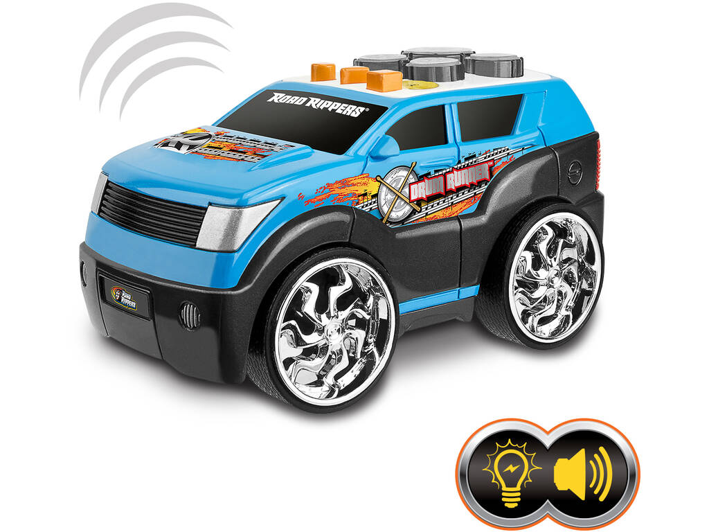 Road Rippers auto con luce e suono Road Rockin Rides Drum Runner Nikko 20323