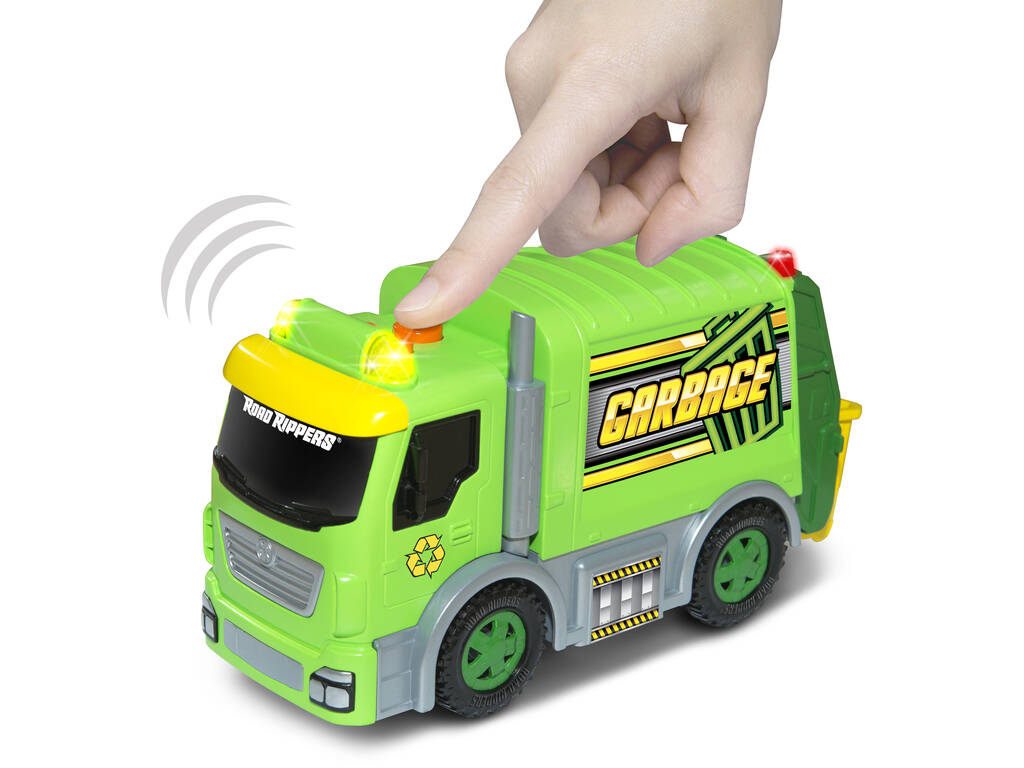 Road Rippers camion della spazzatura con luce e suono City Service Fleet Nikko 20022