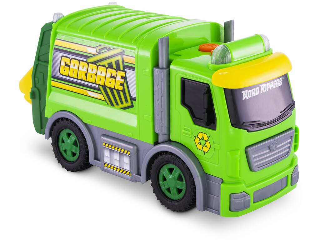 Road Rippers camion della spazzatura con luce e suono City Service Fleet Nikko 20022