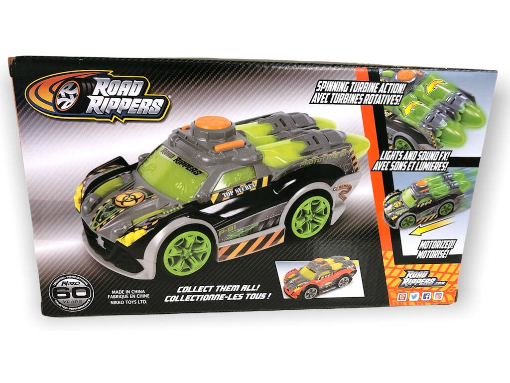 Road Rippers Carro a Motor com Luz e Sons Afterburner Vermelho Nikko 20442