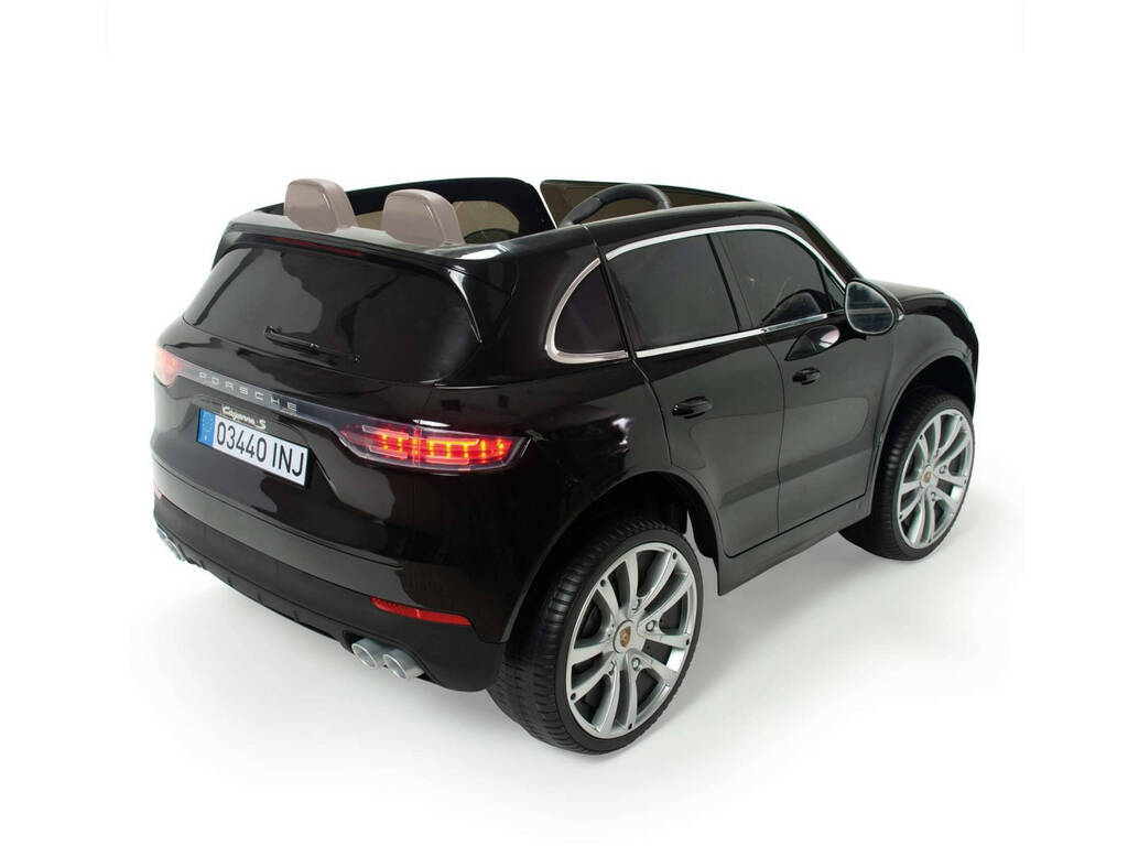 Auto batteria Porsche Cayenne S 12 v. Radiocomando 2 posti in pelle verniciata Injusa 7192