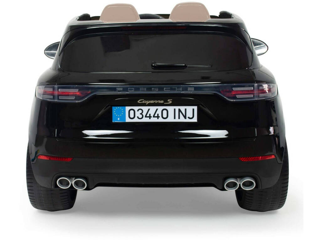 Auto batteria Porsche Cayenne S 12 v. Radiocomando 2 posti in pelle verniciata Injusa 7192