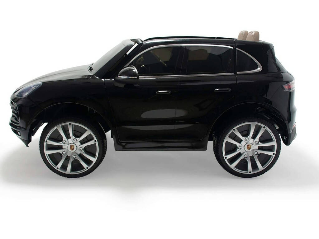 Auto batteria Porsche Cayenne S 12 v. Radiocomando 2 posti in pelle verniciata Injusa 7192